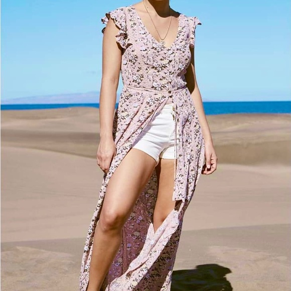 NWOT AMERICAN EAGLE Floral Maxi Dress. Size Small - Picture 3 of 15